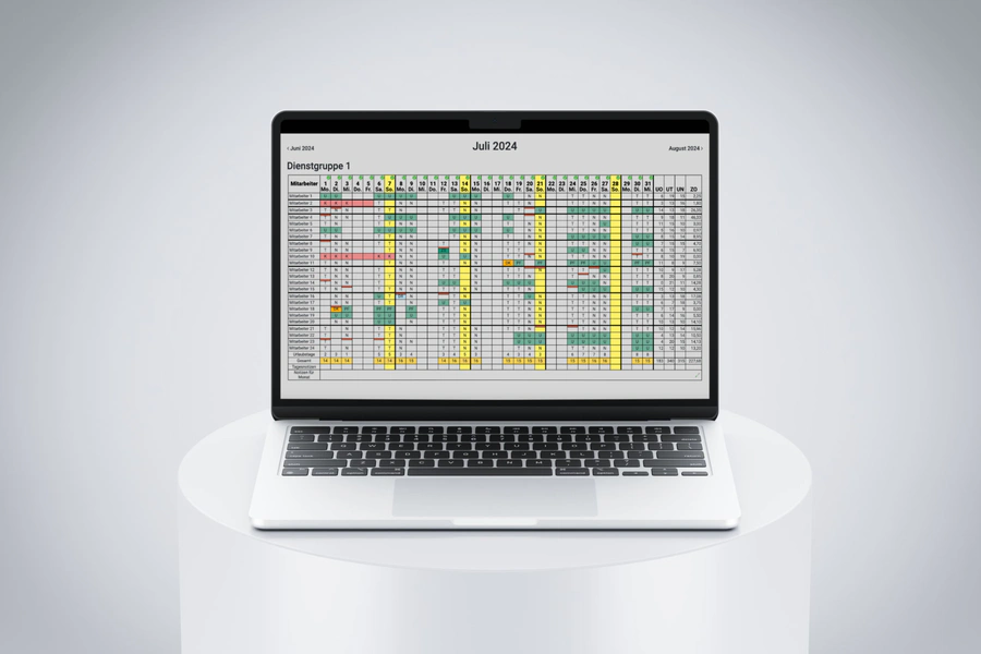 Web-based Duty Roster Tool